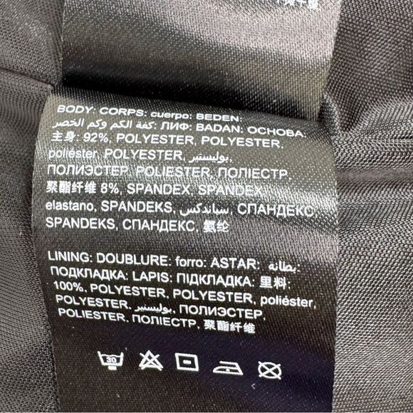 Bebe Watercolor Plunge Neck Open Back Bodycon Y2K Club Dress Black Teal XS - Picture 11 of 13